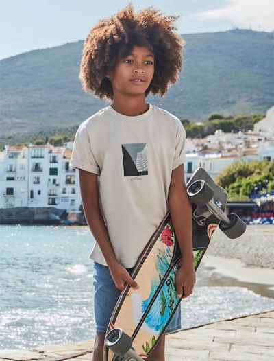 T-shirt manica corta Mayoral - osso