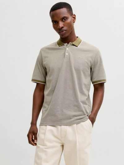 Polo manica corta Jack & Jones - olive