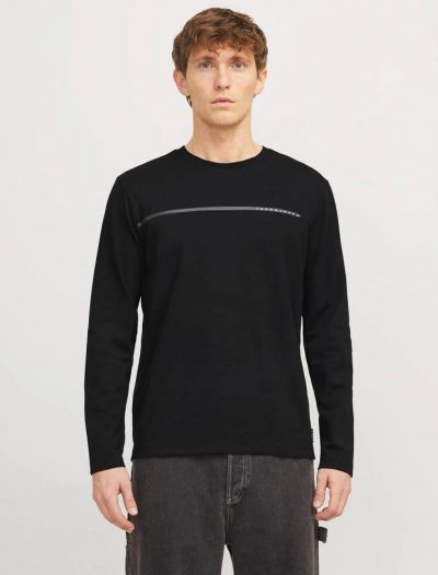 T-shirt manica lunga Jack & Jones - black