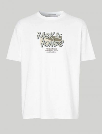 T-shirt manica corta Jack & Jones - white