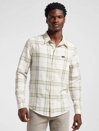 Camicia manica lunga casual Lee - salvia