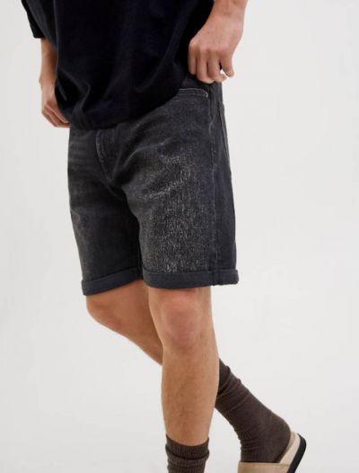 Bermuda jeans Jack & Jones - black denim