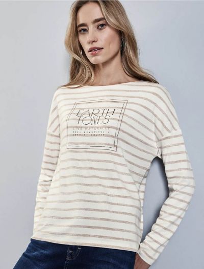 Maglia manica lunga Street One - beige