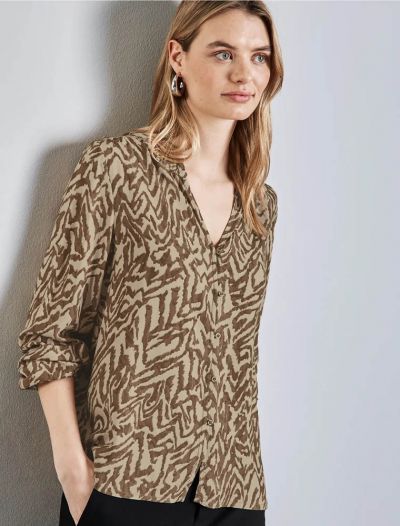 Camicia manica lunga Street One - miele