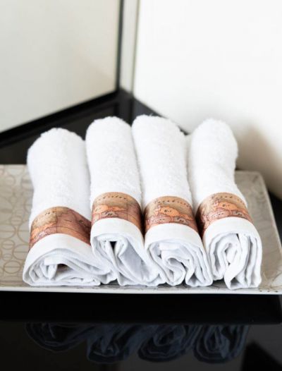 Asciugamano piccolo Caleffi - panna