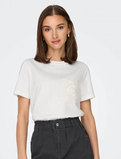 T-shirt manica corta Jdy - cloud dancer