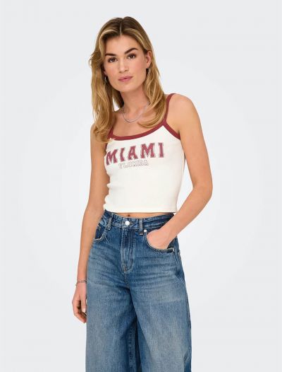 Top Only - bianco viola