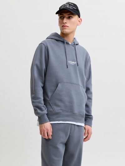 Maglia in felpa cappuccio Jack & Jones - blu grigio