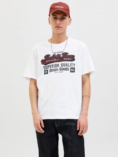 T-shirt manica corta Jack & Jones - cloud dancer