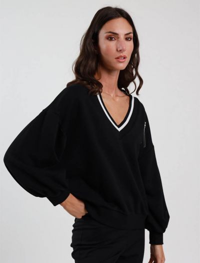 Maglia manica lunga Susy Mix - nero