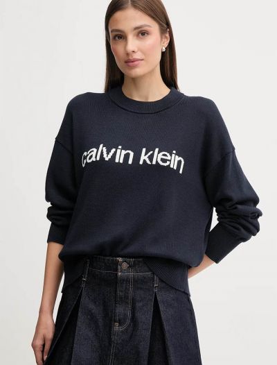Pullover manica lunga Calvin Klein - dark navy