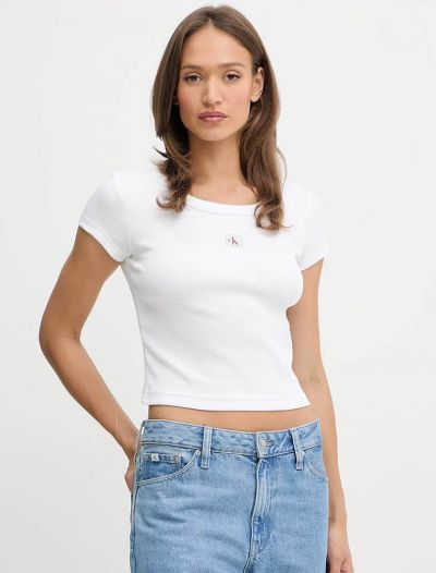 T-shirt manica corta Calvin Klein - bianco