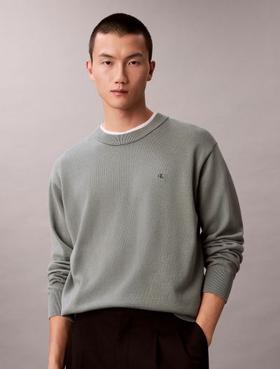 Maglia manica lunga Calvin Klein - verde salvia