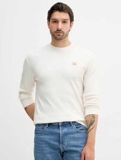T-shirt manica lunga Calvin Klein - tofu