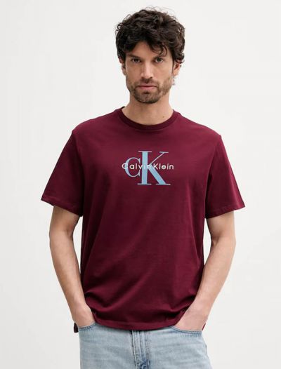 T-shirt manica corta Calvin Klein - bordeaux