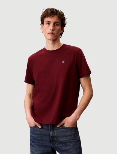 T-shirt manica corta Calvin Klein - bordeaux