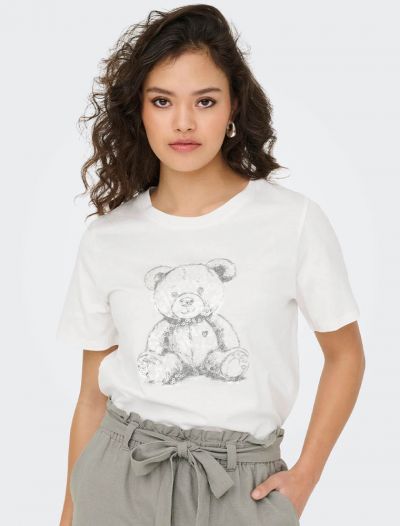 T-shirt manica corta Jdy - cloud dancer