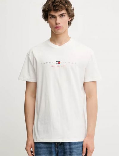 T-shirt manica corta Tommy Jeans - ecru