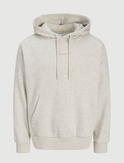 Maglia in felpa cappuccio Jack & Jones - white melange