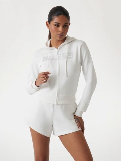 Felpa sportiva aperta Guess Sport - white