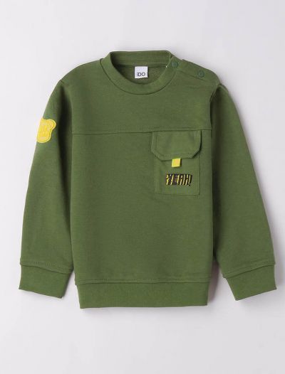 Maglia in felpa I Do - salvia