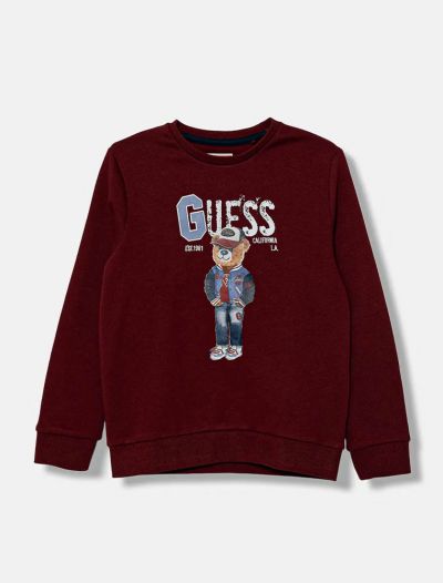 Maglia in felpa Guess - vino