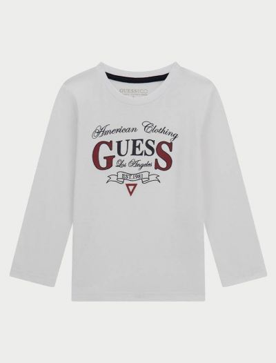 T-shirt manica lunga Guess - white