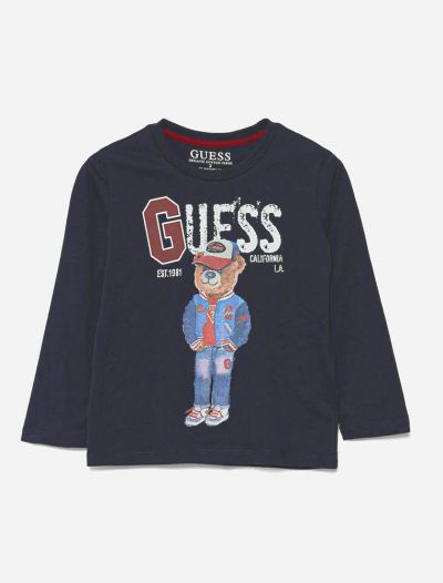 T-shirt manica lunga Guess - blue