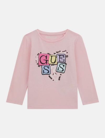 T-shirt manica lunga Guess - pink