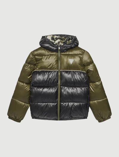 Giaccone imbottito Guess - nero verde