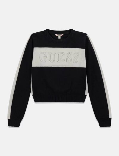 Pullover manica lunga Guess - black