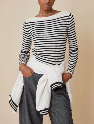 Maglia manica lunga Pennyblack - panna nero