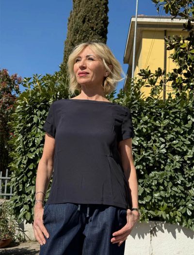 Camicia manica corta Emme - blu
