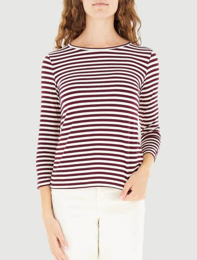 Maglia manica lunga Emme - vino