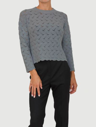 Pullover manica lunga Emme - azzurro