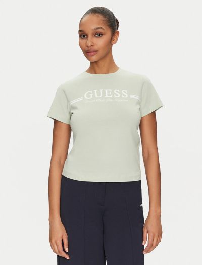 T-shirt manica corta sportiva Guess - verde acqua