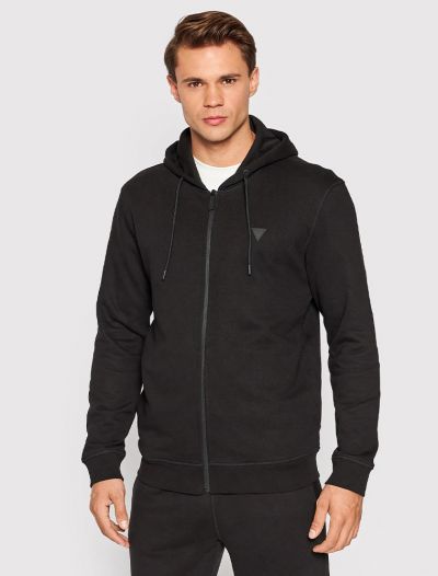 Felpa sportiva aperta Guess - black