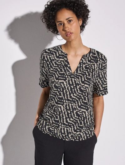 Camicia manica corta Street One - nero