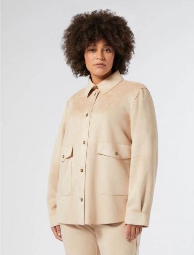 Camicia manica lunga curvy Persona - avena