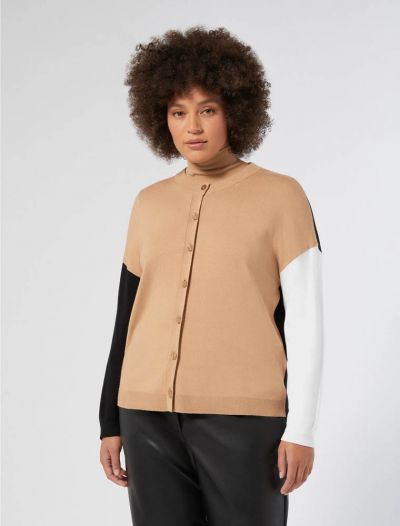 Cardigan curvy Persona Now - cammello
