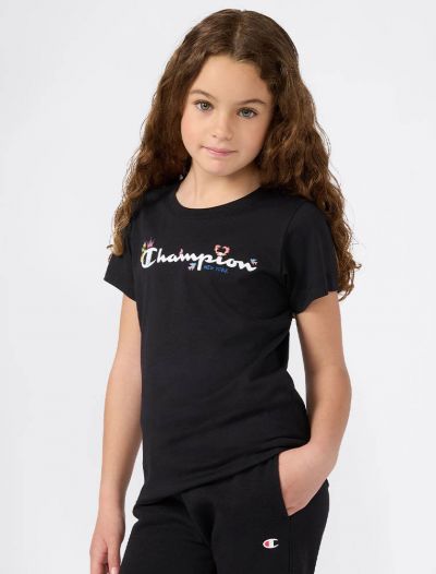 T-shirt manica corta sportiva Champion - nero