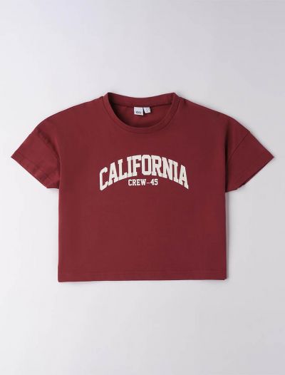 T-shirt manica corta I Do - bordeaux