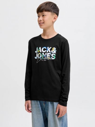 T-shirt manica lunga Jack & Jones - black