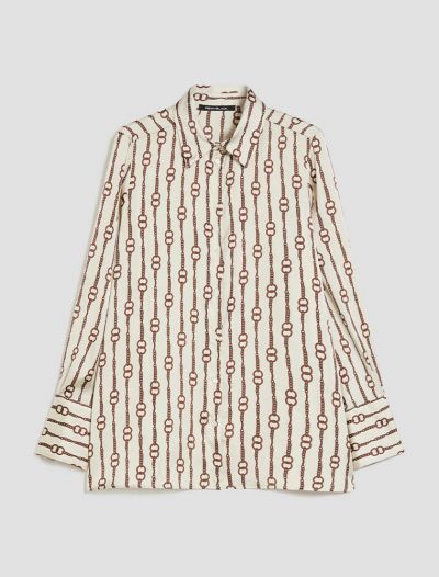 Camicia manica lunga Pennyblack - beige marrone