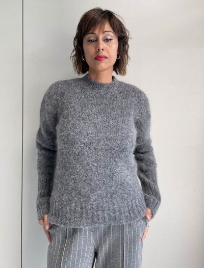 Pullover manica lunga Pennyblack - grigio melange