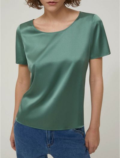 Camicia manica corta Pennypink - verde