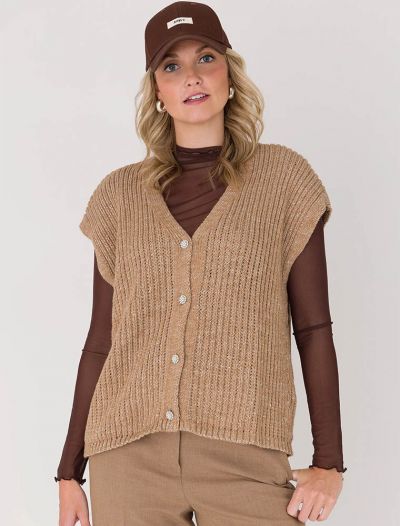 Pullover senza maniche Kocca - miele