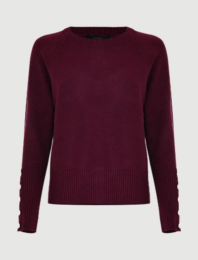 Maglia manica lunga Kocca - bordeaux