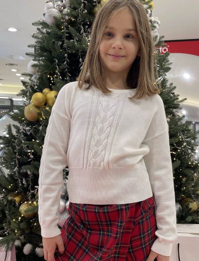 Pullover manica lunga Kocca - panna