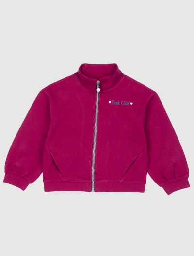 Maglia in felpa aperta Chicco - bordeaux
